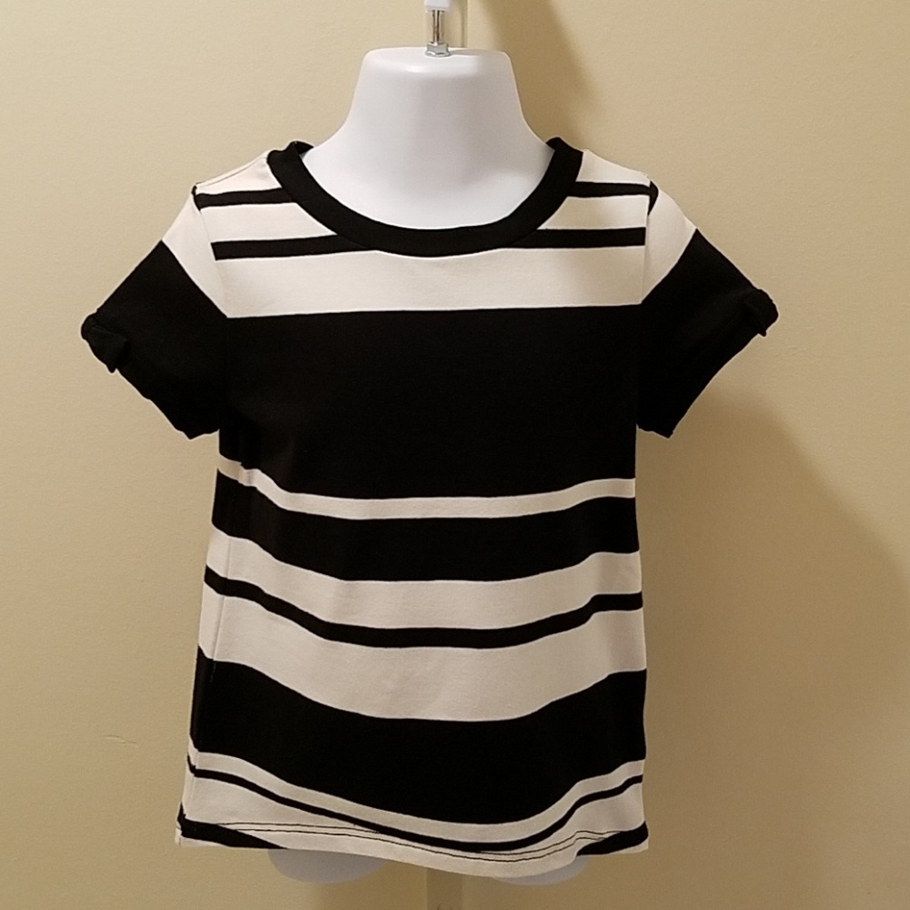 Kate Spade black and cream shirt toddler sz 3T